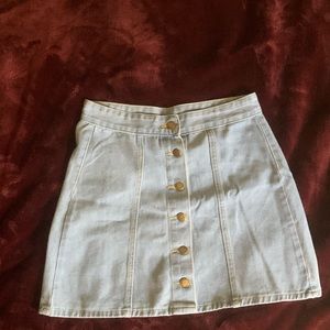 SHEIN LIGHT WASH DENIM SKIRT